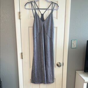 Zara Gray Strappy Midi Dress